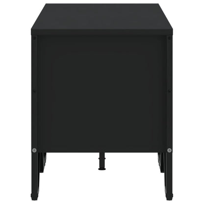 TV-skab Sort 122x34x41 cm Træ Materiale