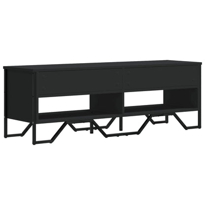 TV-skab Sort 122x34x41 cm Træ Materiale