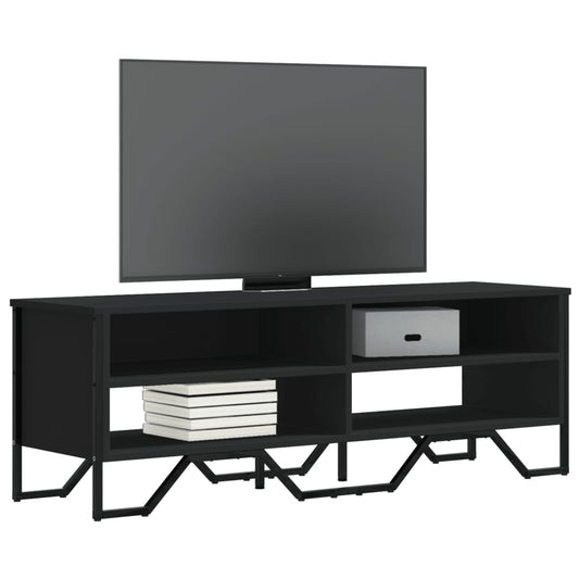 TV-skab Sort 122x34x41 cm Træ Materiale