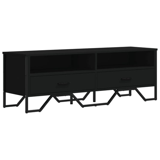 TV-skab Sort 122x34x41 cm Træ Materiale