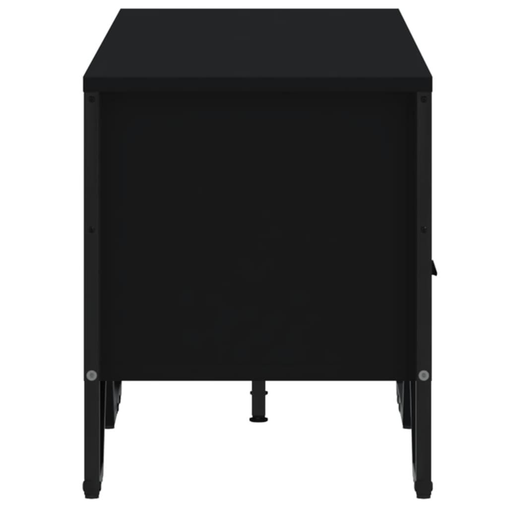 TV-skab Sort 122x34x41 cm Træ Materiale