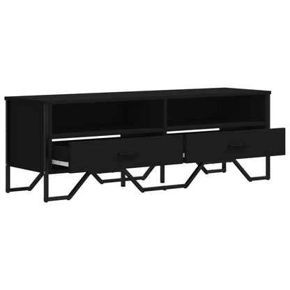 TV-skab Sort 122x34x41 cm Træ Materiale
