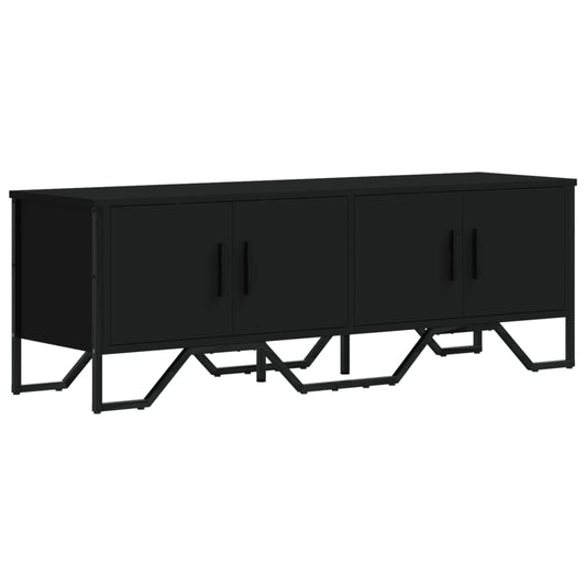 TV-skab Sort 122x34x41 cm Træ Materiale