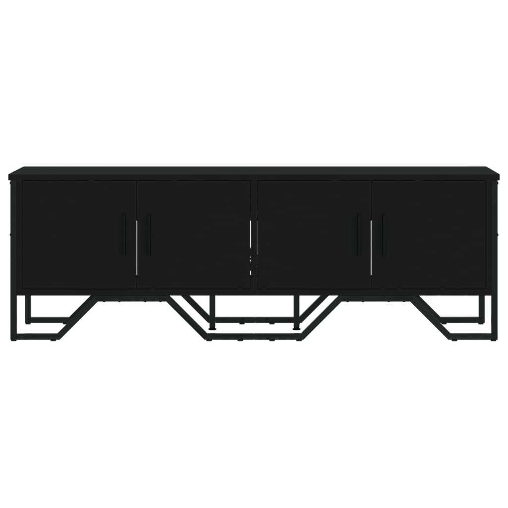 TV-skab Sort 122x34x41 cm Træ Materiale
