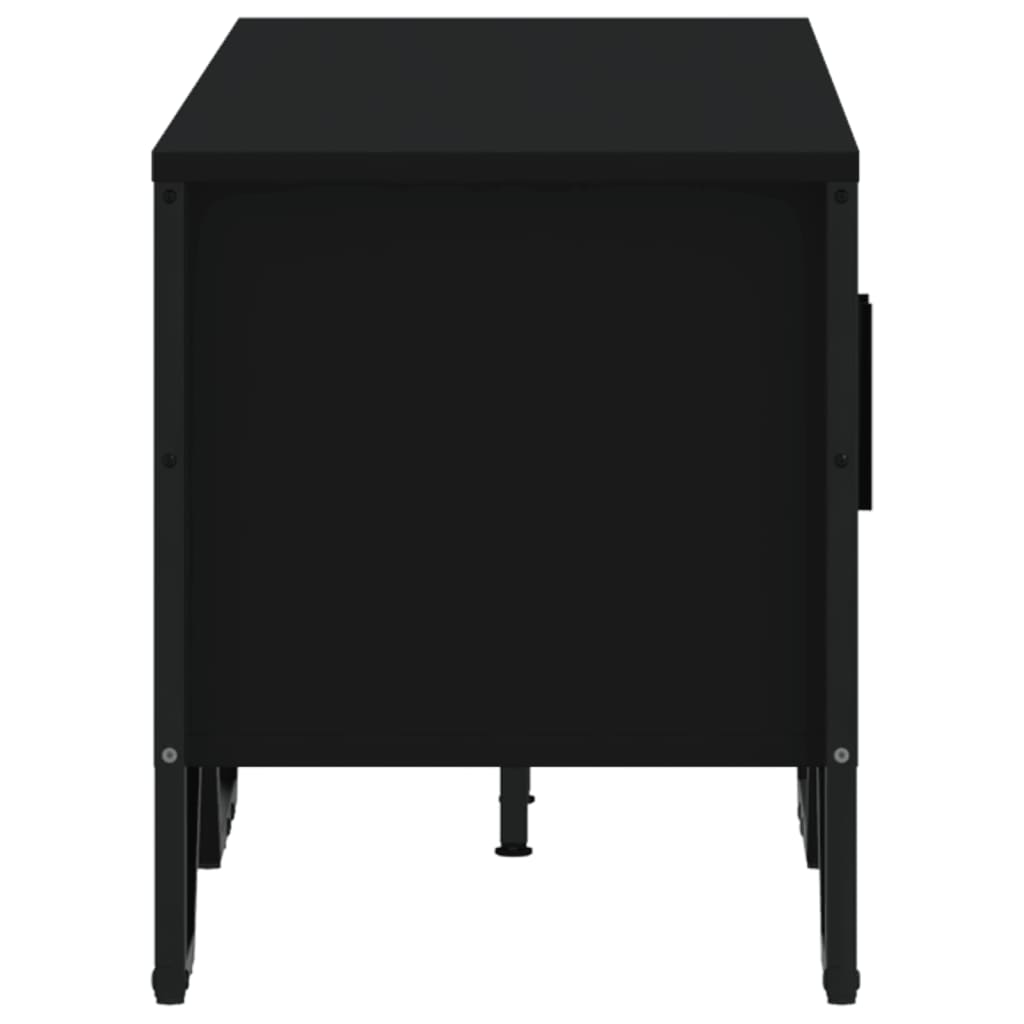 TV-skab Sort 122x34x41 cm Træ Materiale