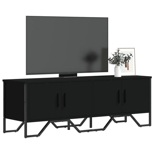 TV-skab Sort 122x34x41 cm Træ Materiale