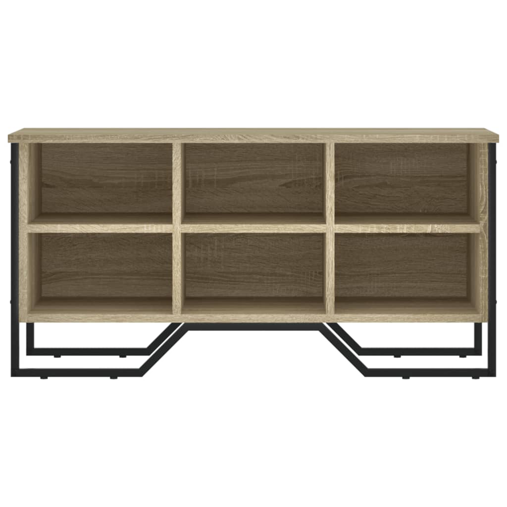 Schuhregal Sonoma-Eiche 90x38x45,5 cm Holzwerkstoff