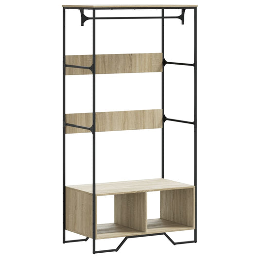Tøjstativ Sonoma eg 90x50x180 cm træmateriale