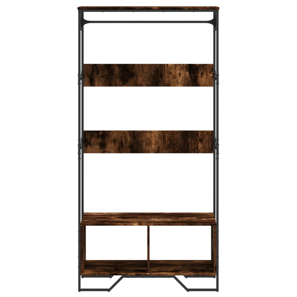 Tøjstativ røget eg 90x50x180 cm træmateriale