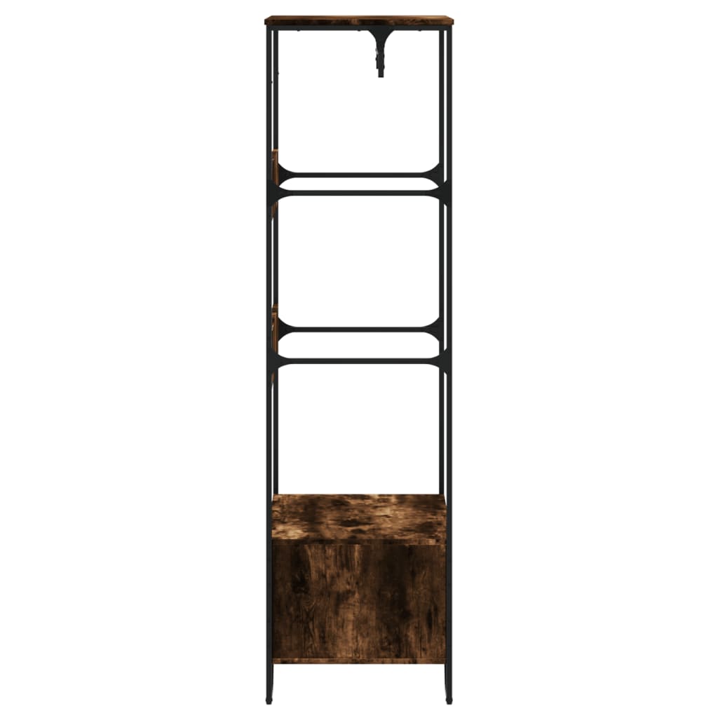 Tøjstativ røget eg 90x50x180 cm træmateriale