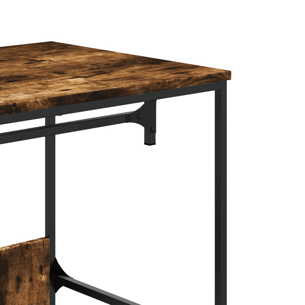 Tøjstativ røget eg 90x50x180 cm træmateriale