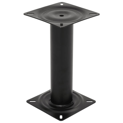 Stuhlfuß für Bootssitz Schwarz 33 cm Stahl