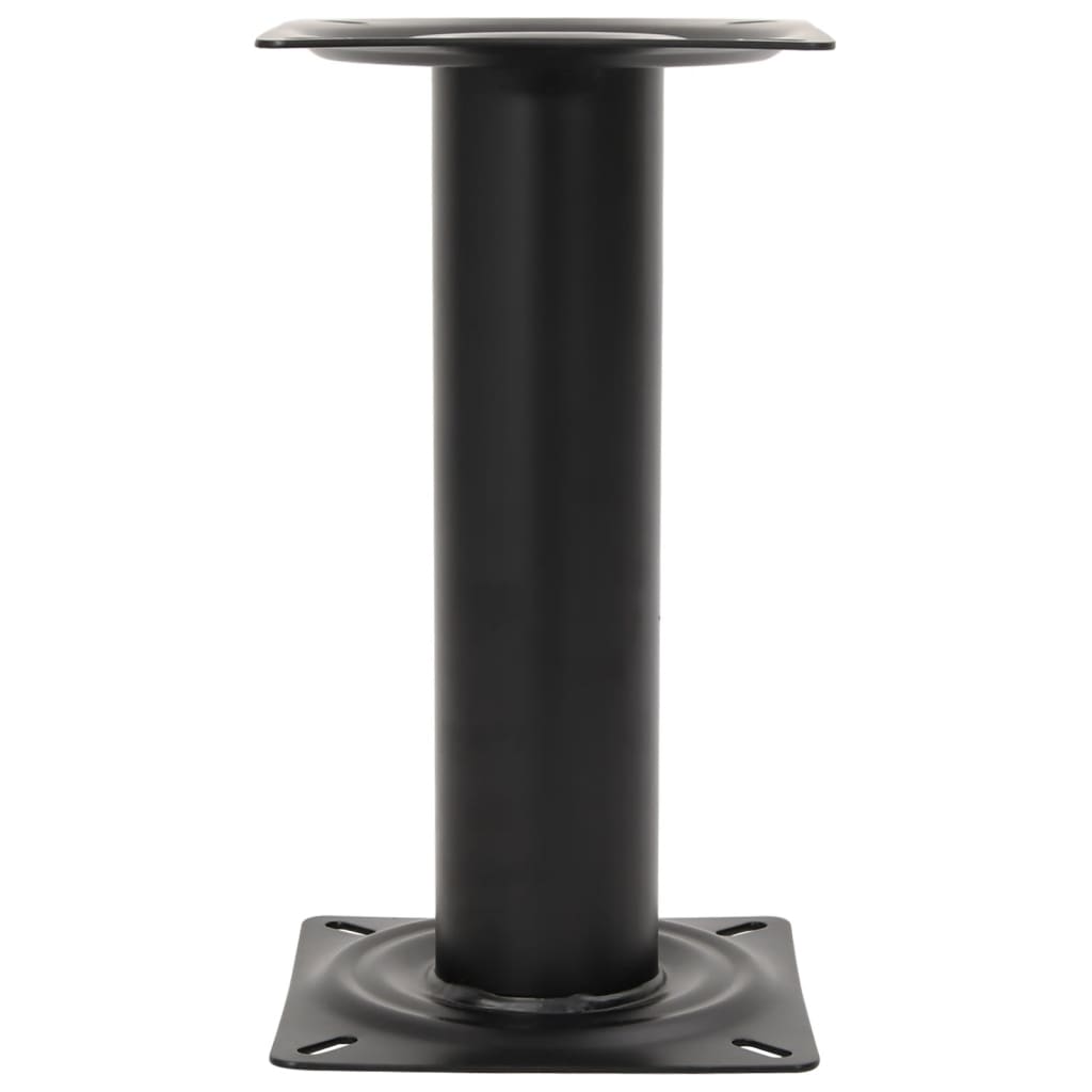 Stuhlfuß für Bootssitz Schwarz 33 cm Stahl