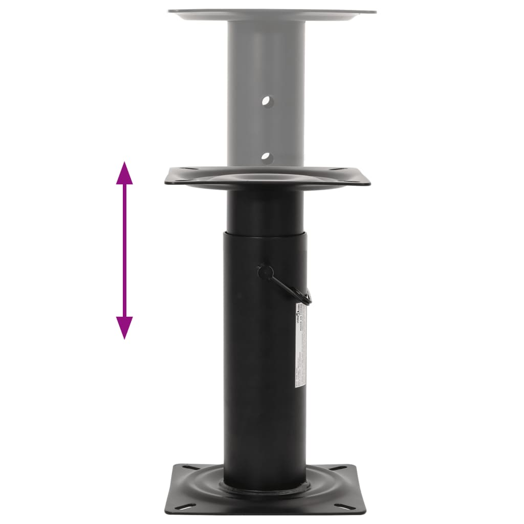 Stuhlfuß für Bootssitz Verstellbar 28-45,5 cm Stahl
