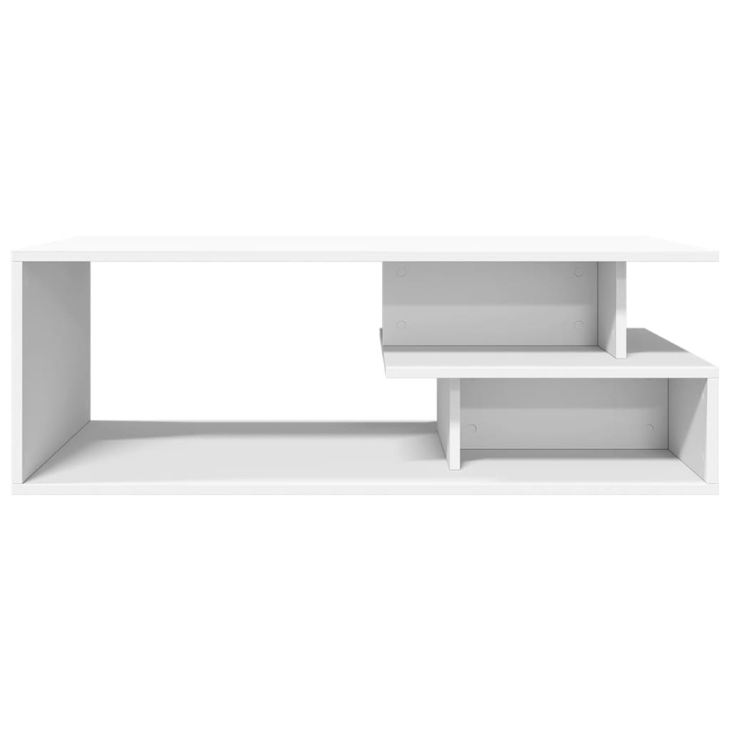 Sofabord Hvid 102x55x35 cm Træ Materiale