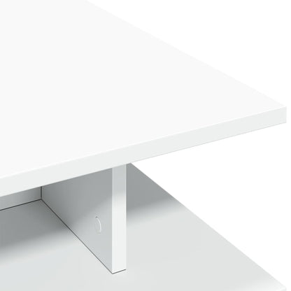 Sofabord Hvid 102x55x35 cm Træ Materiale