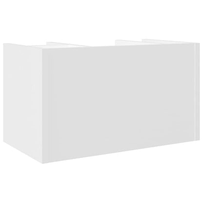 Schreibtisch-Organizer Weiß 44,5x24x25 cm Holzwerkstoff