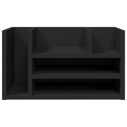 Schreibtisch-Organizer Schwarz 44,5x24x25 cm Holzwerkstoff