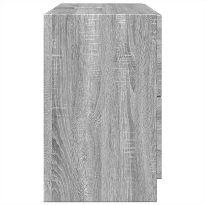Waschbeckenunterschrank Grau Sonoma 78x37x59 cm Holzwerkstoff