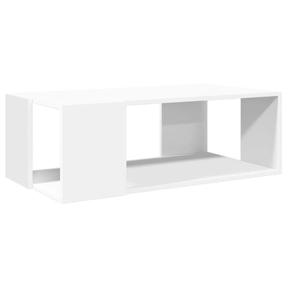 Sofabord Hvid 89,5x48x30 cm Træ Materiale