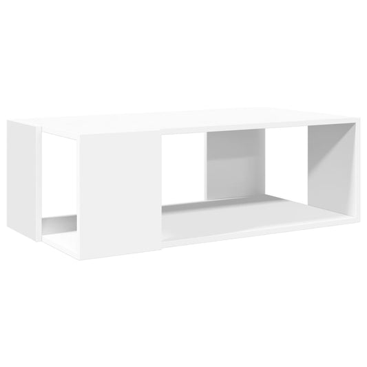 Sofabord Hvid 89,5x48x30 cm Træ Materiale
