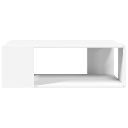Sofabord Hvid 89,5x48x30 cm Træ Materiale