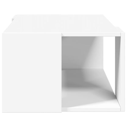 Sofabord Hvid 89,5x48x30 cm Træ Materiale