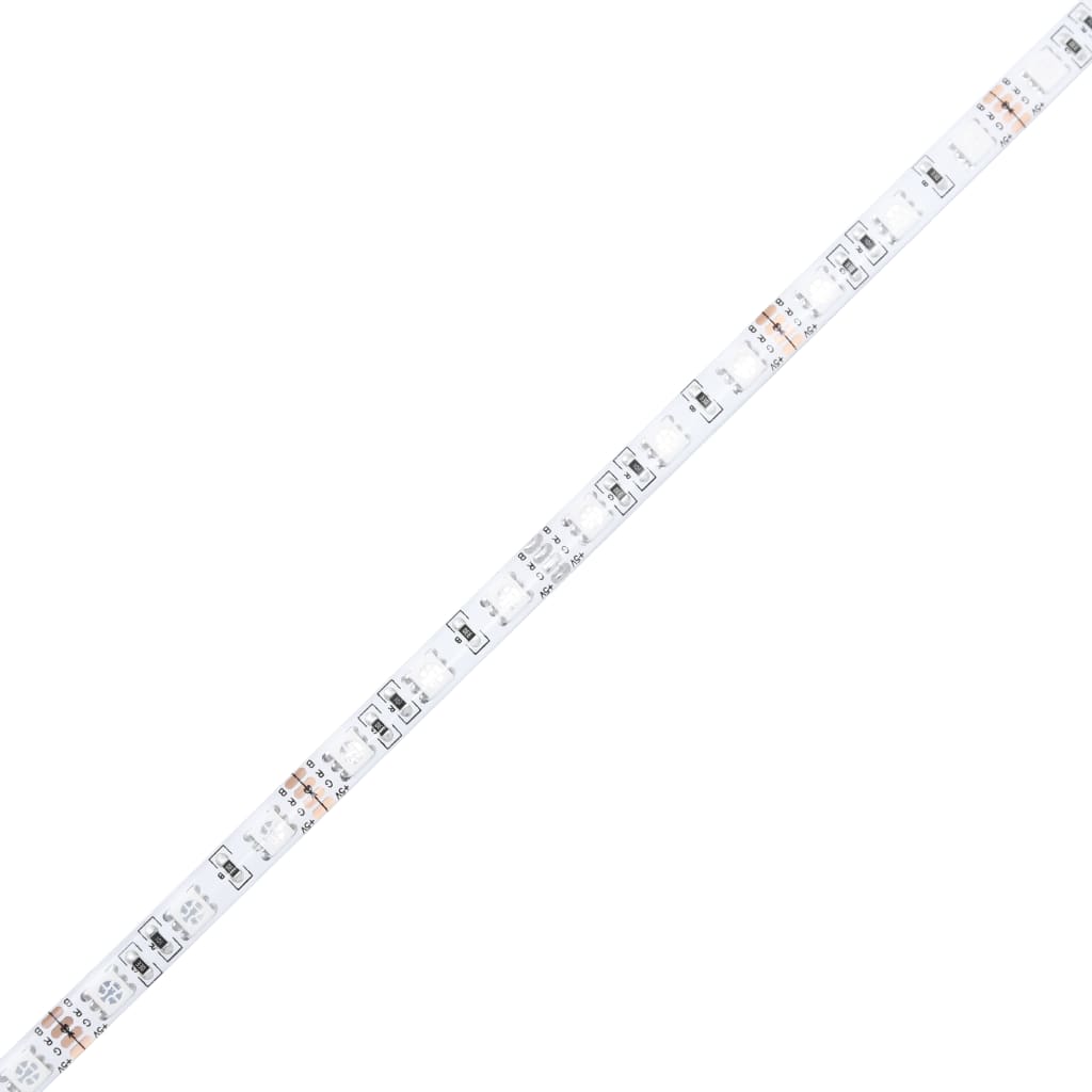 Wand-Nachttisch mit LED-Leuchten Braun Eichen-Optik