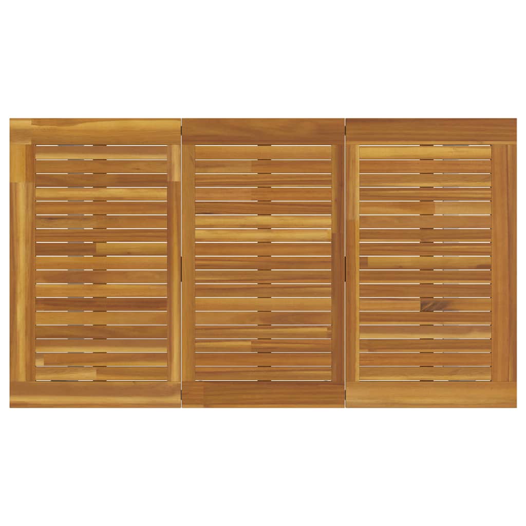 Garten Essgruppe 7 pcs Grau und Braun Akazie Massivholz