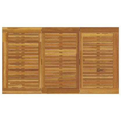 Garten Essgruppe 7 pcs Grau und Braun Akazie Massivholz