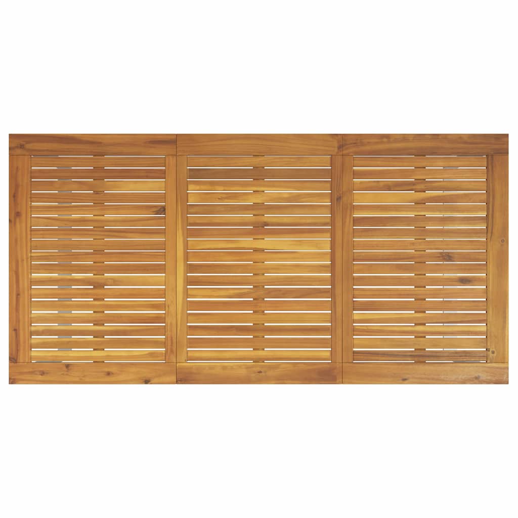 Garten Essgruppe 5 pcs Grau und Braun Akazie Massivholz