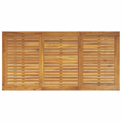 Garten Essgruppe 5 pcs Grau und Braun Akazie Massivholz