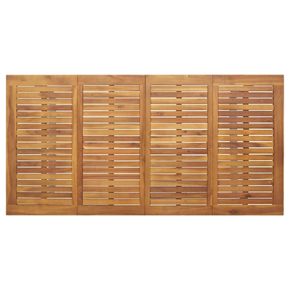 Garten Essgruppe 5 pcs Grau und Braun Akazie Massivholz