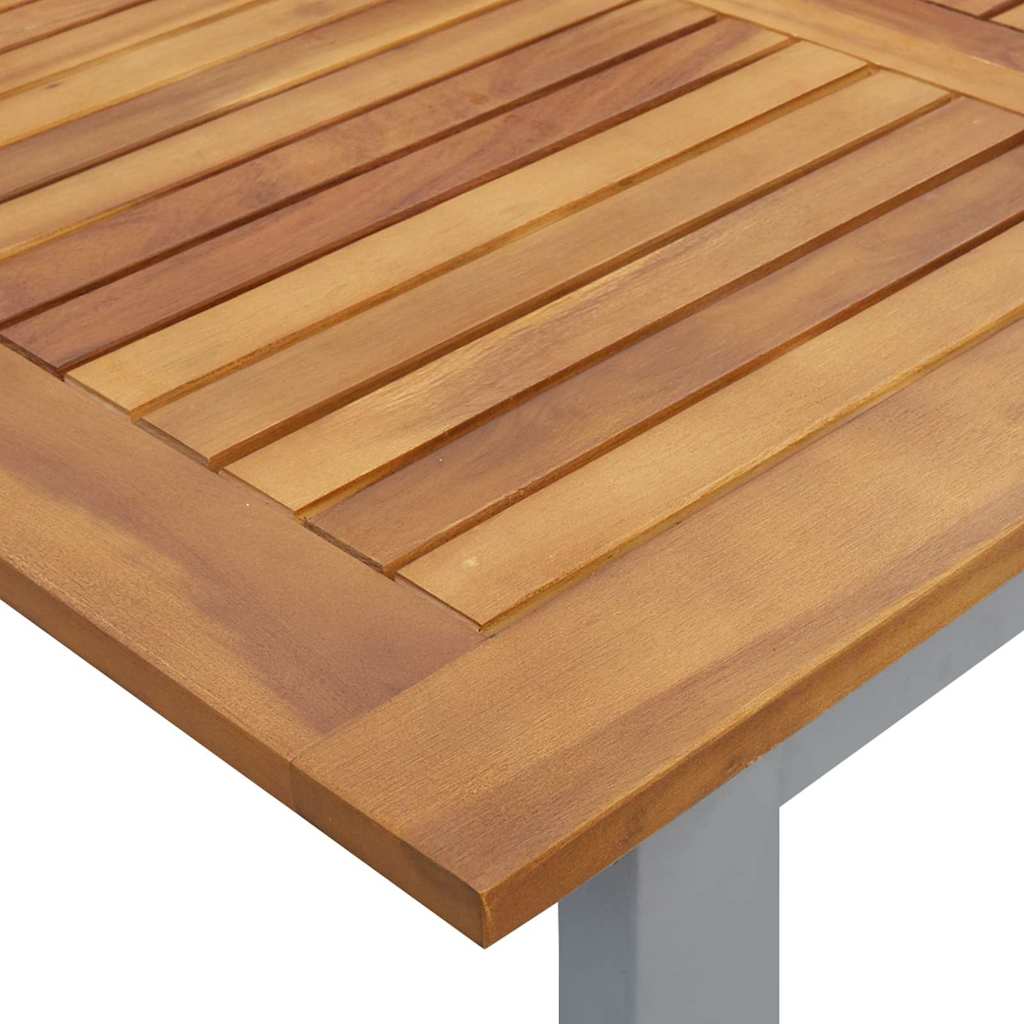 Garten Essgruppe 7 pcs Grau und Braun 180 x 90 x 75 cm