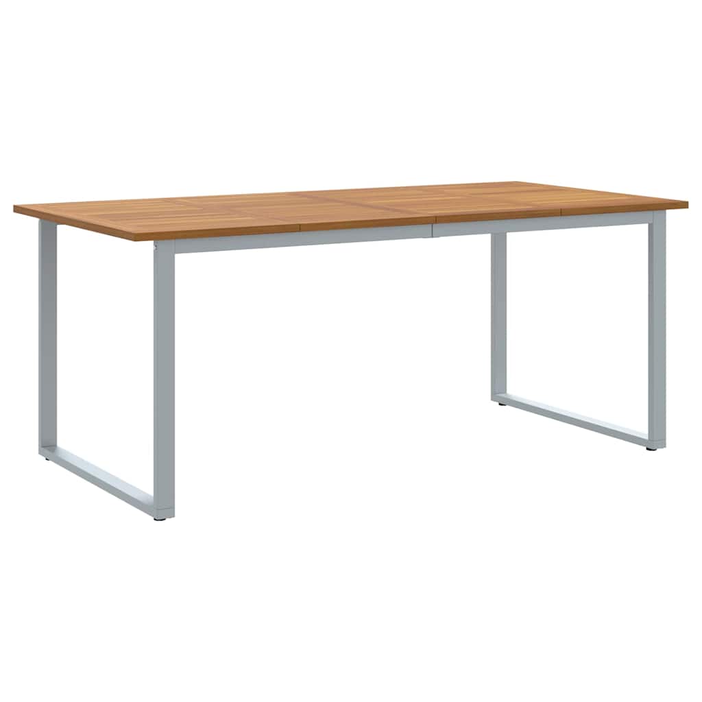 Garten Essgruppe 7 pcs Grau und Braun 180 x 90 x 75 cm