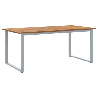 Garten Essgruppe 7 pcs Grau und Braun 180 x 90 x 75 cm