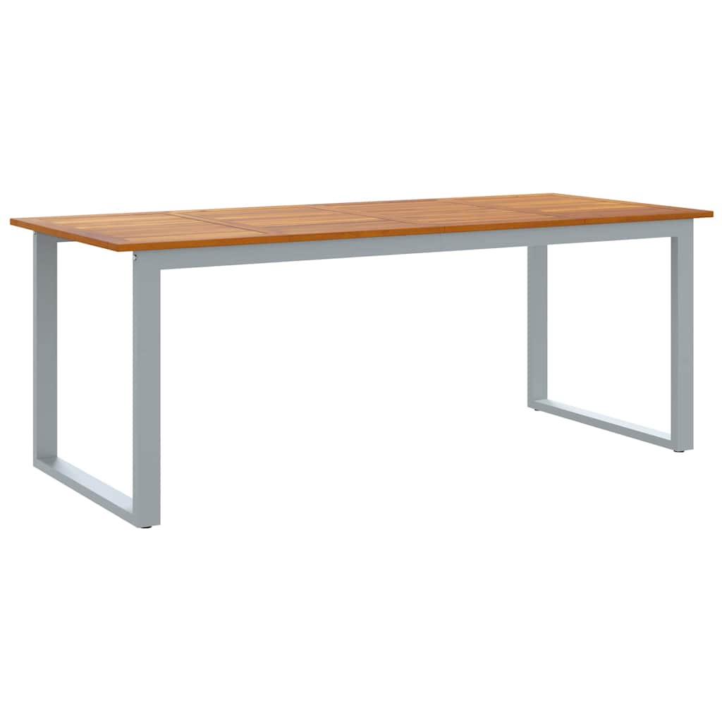 Garten Essgruppe 9 pcs Grau und Braun 200 x 90 x 75 cm