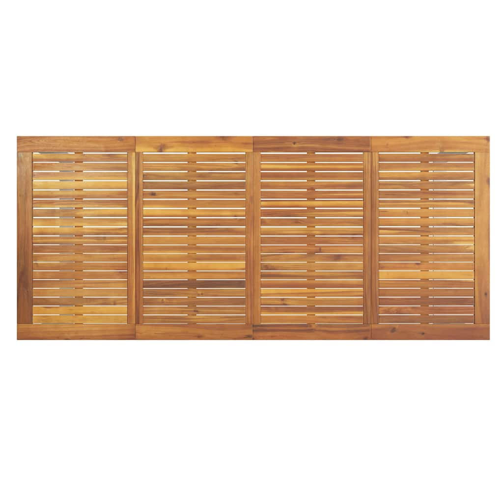 Garten Essgruppe 9 pcs Grau und Braun 200 x 90 x 75 cm