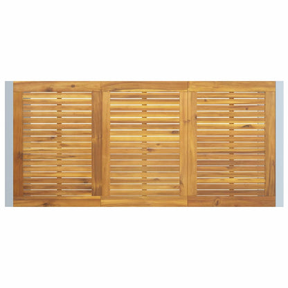 Garten Essgruppe 7 pcs Grau und Braun Akazie Massivholz