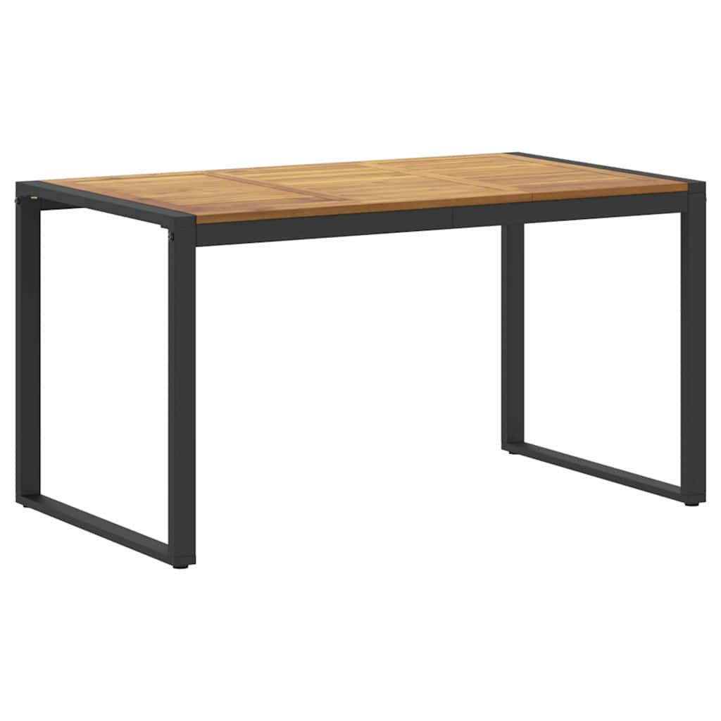 Garten Essgruppe 7 pcs Schwarz und Braun 140 x 80 x 75 cm
