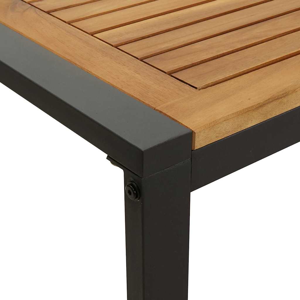 Garten Essgruppe 9 pcs Schwarz und Braun 200 x 90 x 75 cm