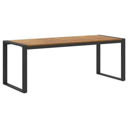Garten Essgruppe 9 pcs Schwarz und Braun 200 x 90 x 75 cm