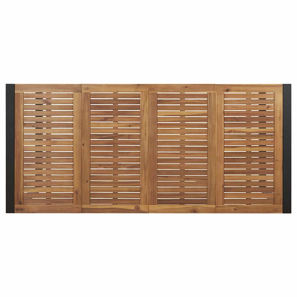 Garten Essgruppe 9 pcs Schwarz und Braun 200 x 90 x 75 cm