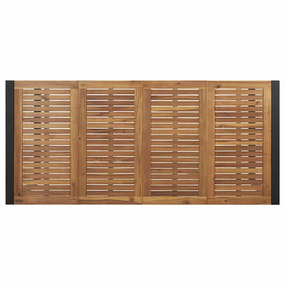 Garten Essgruppe 9 pcs Schwarz und Braun 200 x 90 x 75 cm