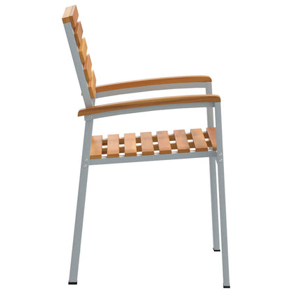 Gartenstuhl 6 pcs Braun 56 x 57 x 87cm Massivholz Akazie