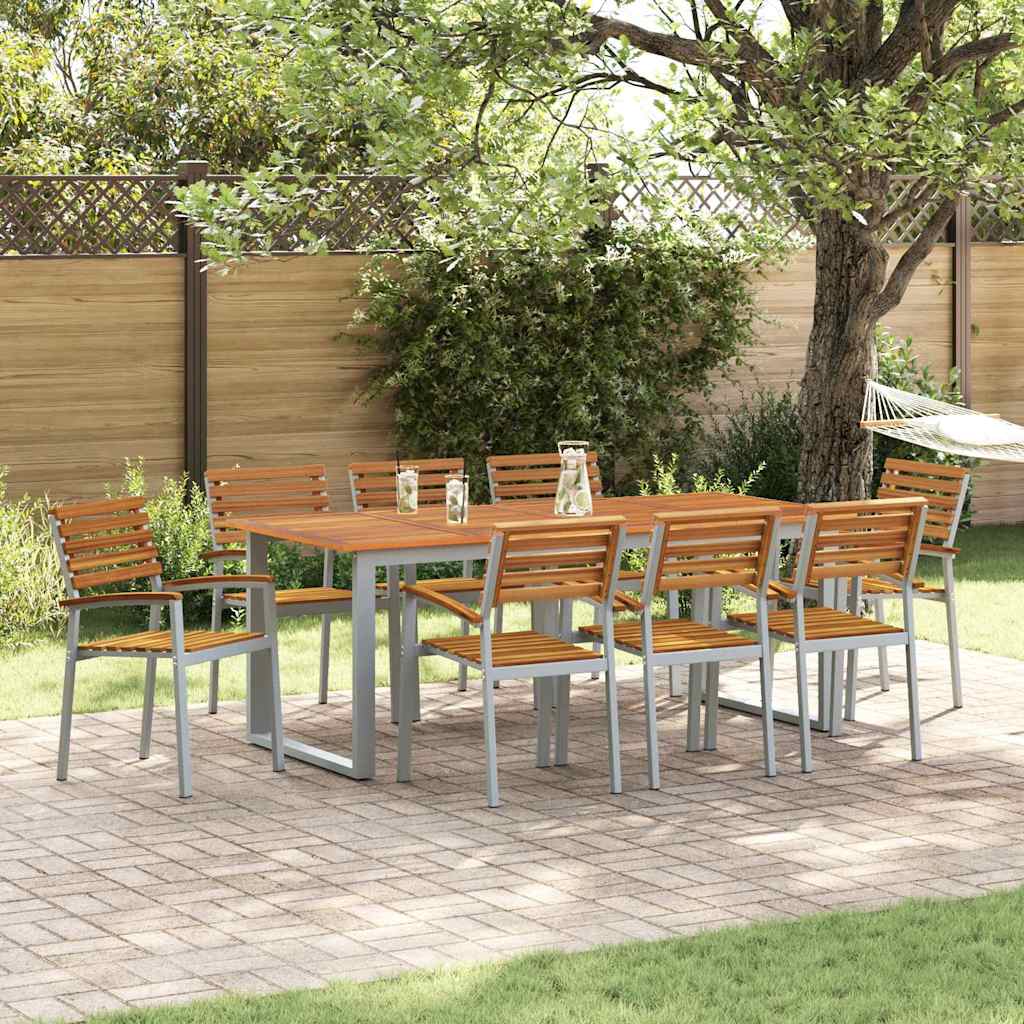 Gartenstuhl 8 pcs Braun 56 x 57 x 87cm Massivholz Akazie