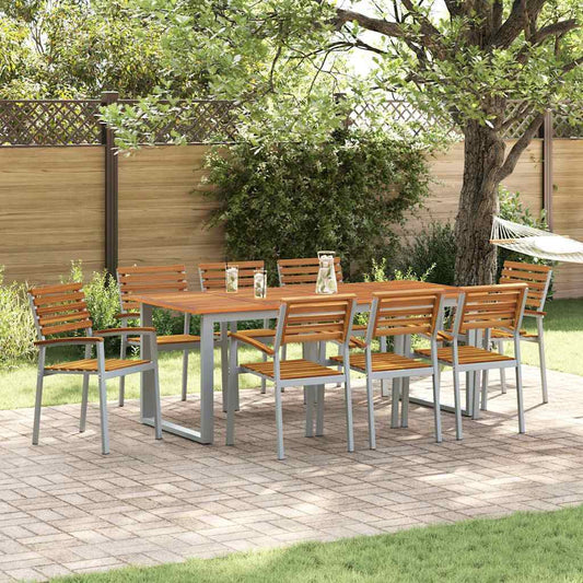 Gartenstuhl 8 pcs Braun 56 x 57 x 87cm Massivholz Akazie