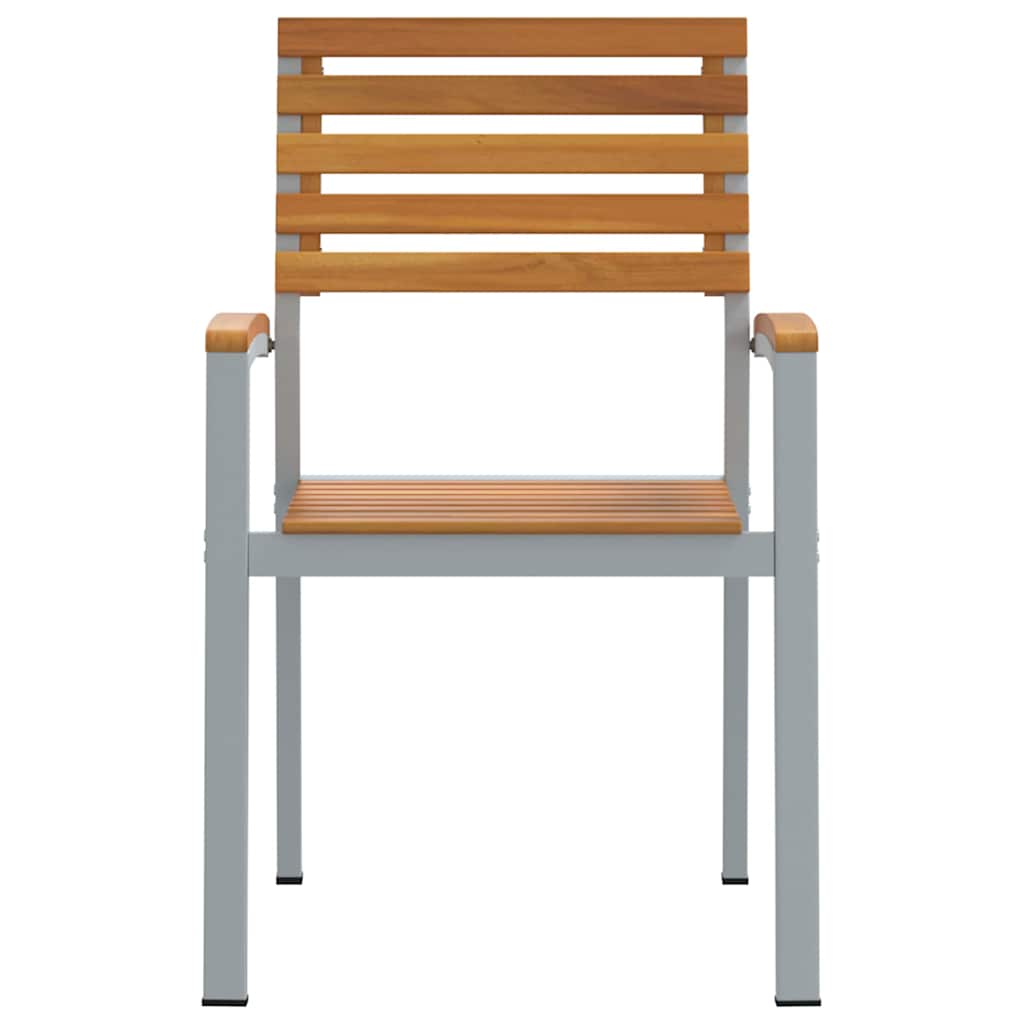 Gartenstuhl 8 pcs Braun 56 x 57 x 87cm Massivholz Akazie