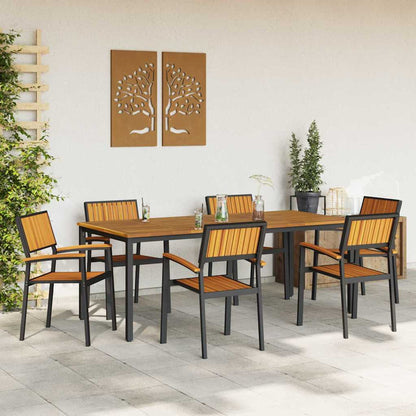 Gartenstuhl 6 pcs Braun 56 x 57 x 87cm Massivholz Akazie