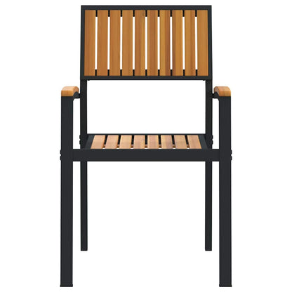 Gartenstuhl 6 pcs Braun 56 x 57 x 87cm Massivholz Akazie